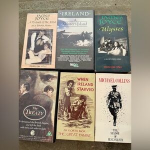 6 VHS tapes. Based on Ireland, the stories and history. Excellent condition.